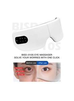 A.M Smart Vibrating Electronic Healthy Thermal Eye Massager, Adjustable Eye Massage Machine, Professional Eye Massager Cover, Cure For Eye Puffiness During Migraine And Sinus  - Image 5