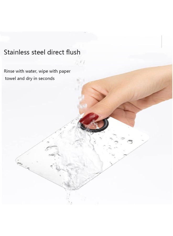 Geoot 2 Piece Stainless Steel Makeup Palette Scraper for Foundation Makeup Tools Eye Shadow Nail Art - Image 5