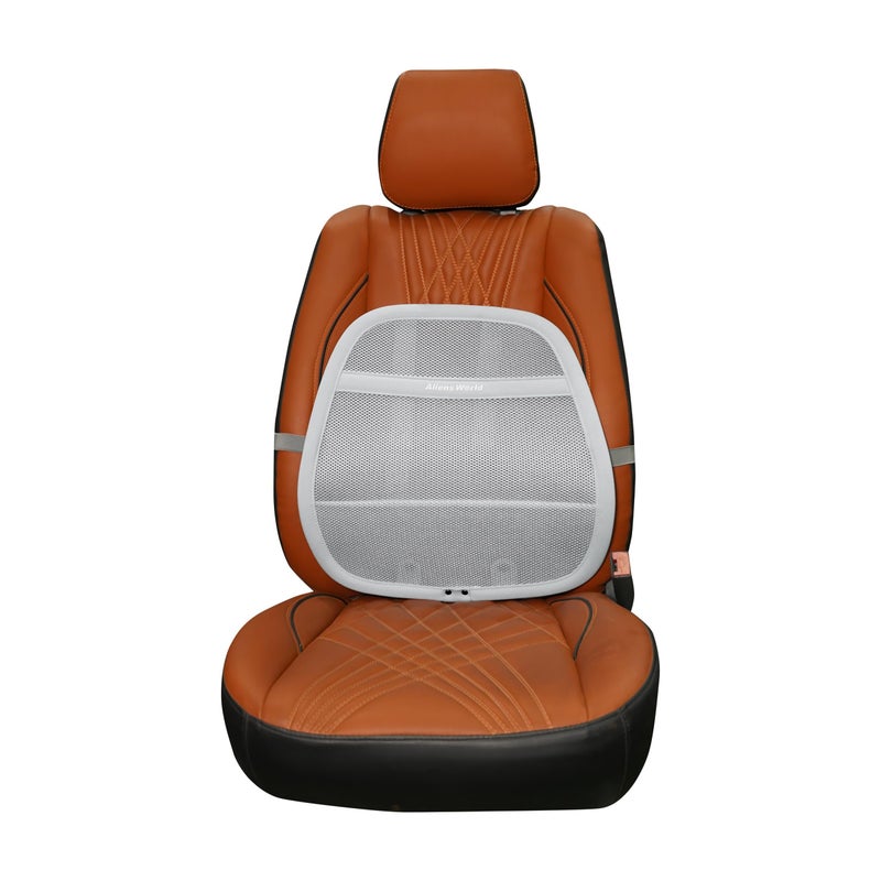 aliens world Ventilated Seat Covers Small 3 Speeds Car Seat Cushion Cover Car Accessory Universal for for Cars, Trucks, SUVs for 5 Fan Conditioned Ventilated Lumbar Support Pillow (Grey) - Image 3