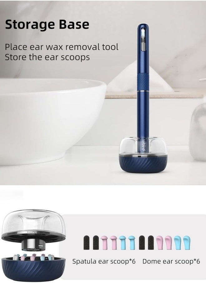 Ear Wax Removal Tool with Camera WiFi Visible Ear Cleaner with Tweezer with 10 Megapixels Gimbaled Gyroscope 12 Ear Spoons Base Storage Household Ear Cleaning Kit for IOS and Android - pzsku/Z6782BECD3758DDB030EDZ/45/_/1701056819/a11cfac3-4b52-44fe-8c0c-ad6aaf60e712