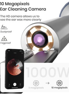 Bebird Ear Wax Removal Tool with Camera WiFi Visible Ear Cleaner with Tweezer with 10 Megapixels Gimbaled Gyroscope 12 Ear Spoons Base Storage Household Ear Cleaning Kit for IOS and Android  - Image 4