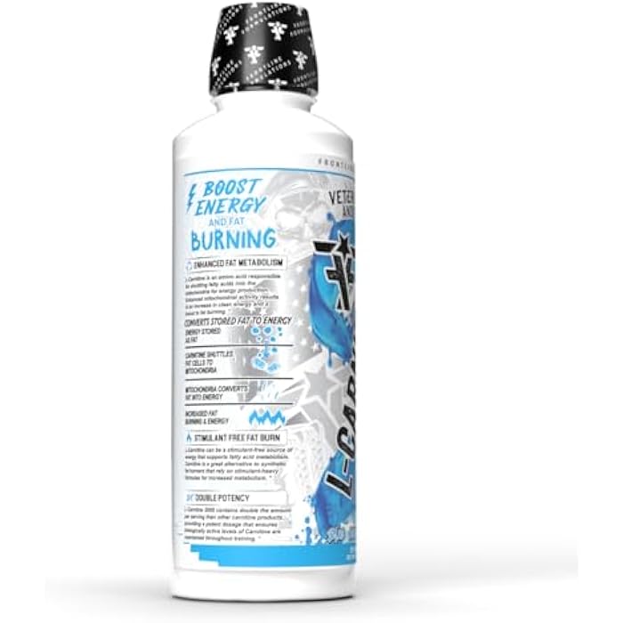 FRONTLINE FORMULATIONS L-Carnitine, Stimulant Free, Enhances Energy and Metabolism, Increased Energy and Endurance, Amazing Flavors, Veteran Owned and Operated (Blue Coconut Lemonade) - Image 3