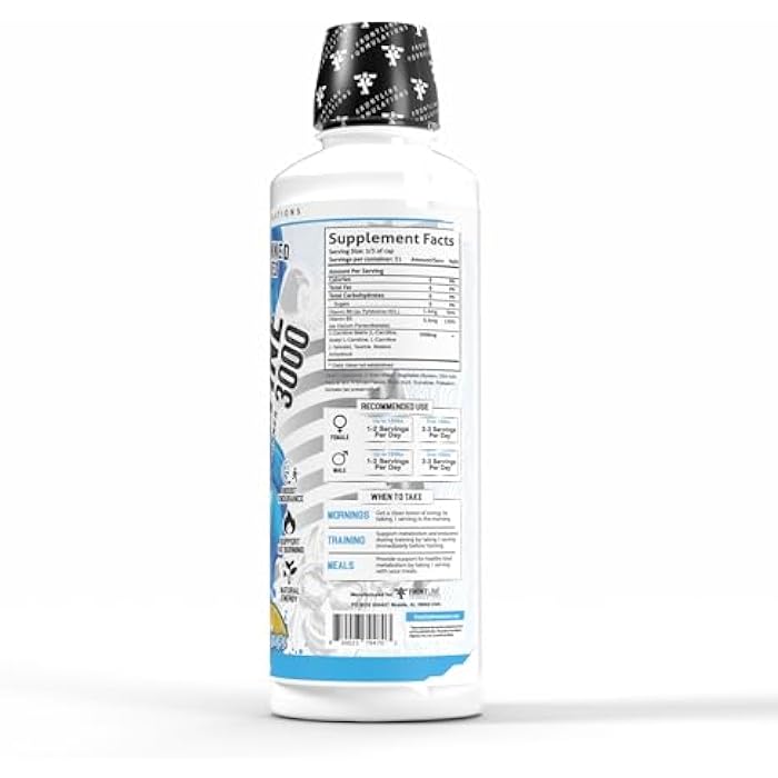 FRONTLINE FORMULATIONS L-Carnitine, Stimulant Free, Enhances Energy and Metabolism, Increased Energy and Endurance, Amazing Flavors, Veteran Owned and Operated (Blue Coconut Lemonade) - Image 2