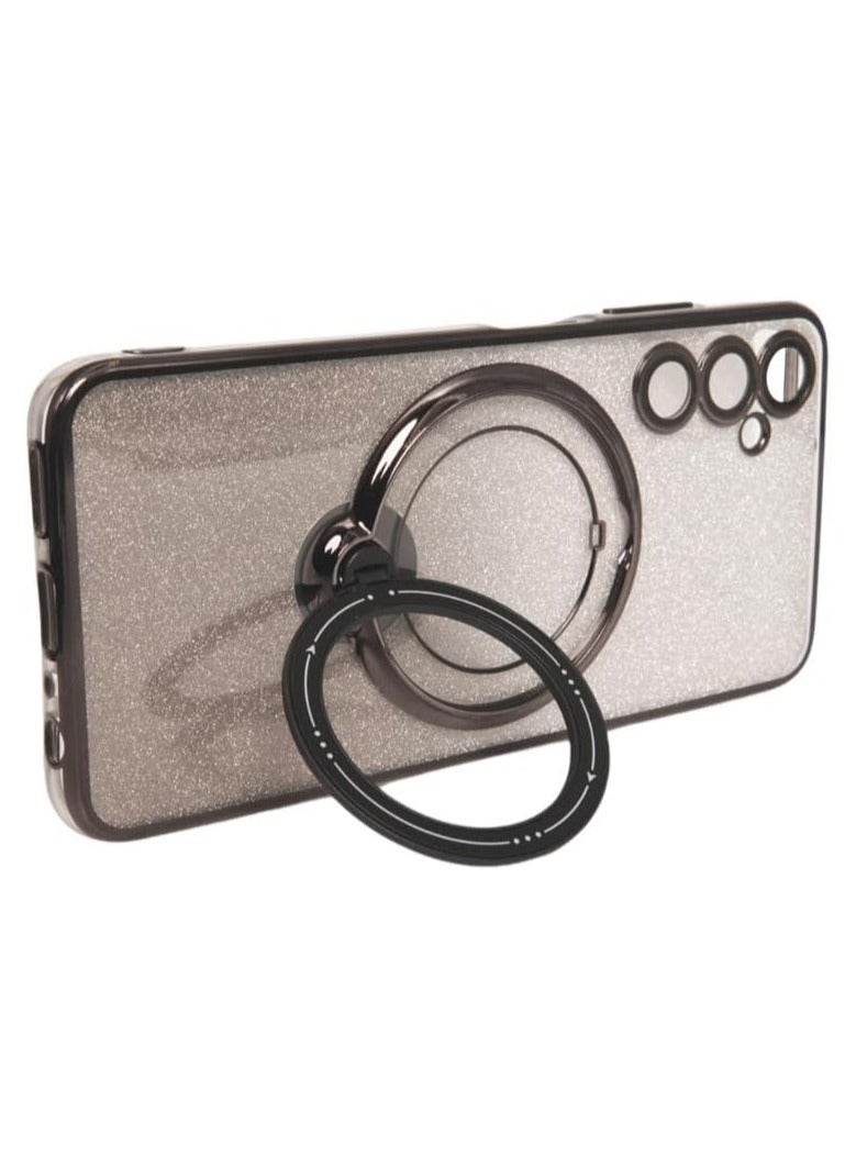 ليمتليس جراب لهاتف Samsung Galaxy S23 Ultra متوافق مع جراب مغناطيسي، غطاء حماية خلفي رفيع وناعم ومقاوم للخدش، جراب مغناطيسي غير مصفر ومضاد للصدمات، لون أسود متدرج - Image 4