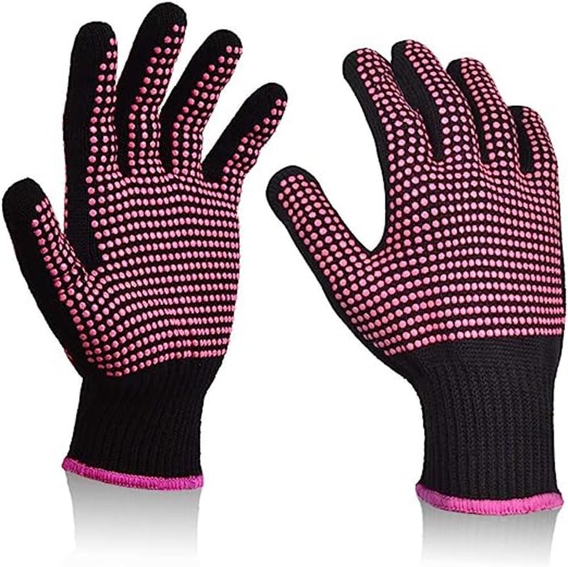 MITCMOLARD Heat Resistant Gloves for Hair Styling, Dryer - Image 1
