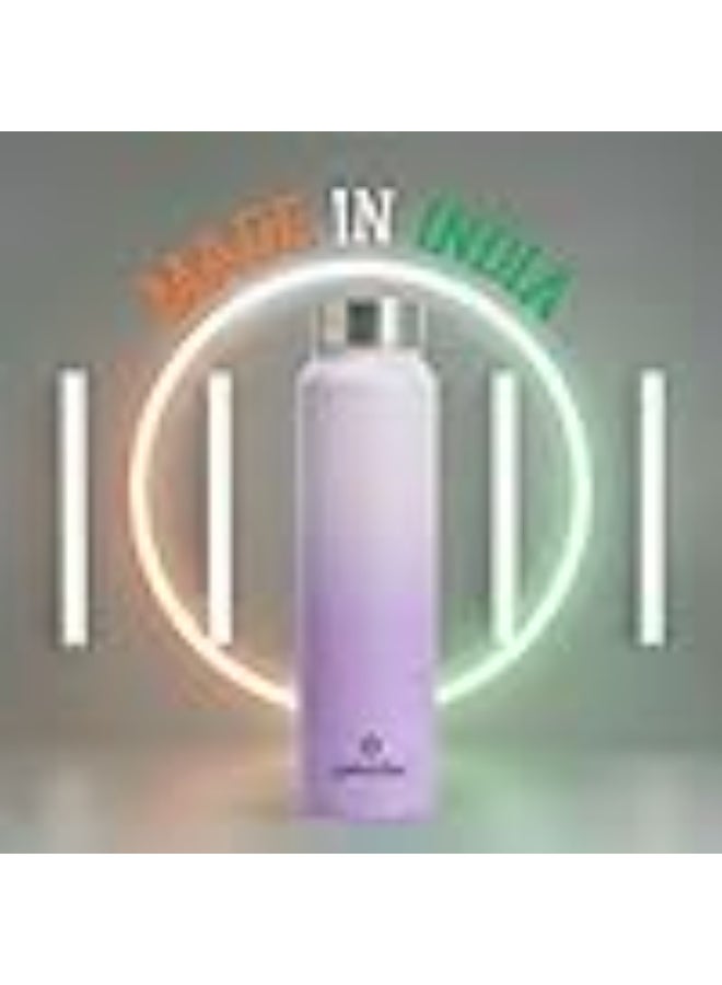 Speedex Stainless Steel Water Bottle 1 Ltr, Leak Proof Screw Cap, BIS Approved 1000 ml Metal Bottle For Daily, Office, School, Gym, Travel Use for Men, Women, Kids, Adults, Dual Purple, Set of 4 - Image 5