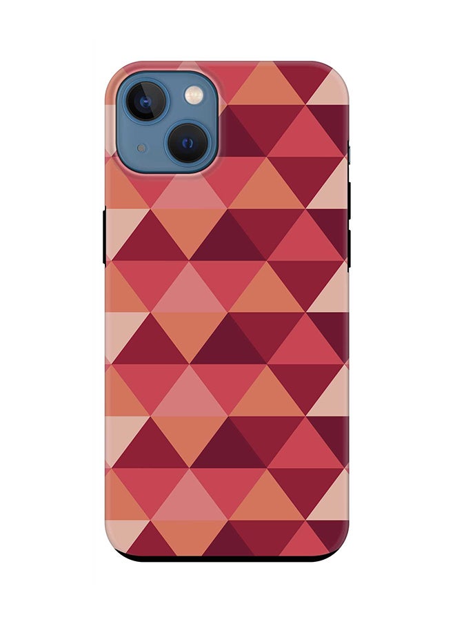 Stylizedd - Tough Pro Case for iPhone 15 Dual Layer Hybrid PC TPU Customized Mobile Cover Matte Finish Phone Case - Topsy Turvy Triangles - Image 1