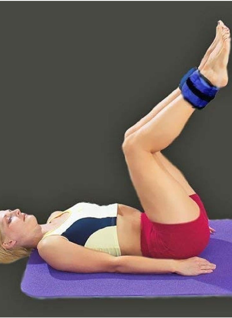 Generic Adjustable Ankle Weights for Women and Men, Ankle Wrist Weight Durable Practical Hands or Feet Wear Resistant, Walking Jogging Gymnastics Aerobics Enthusiasts Muscle Training (1.5 kg x 2Nos)  - Image 3