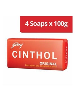 Cinthol Pack of 4 Bath Soap Original Deodarant and Complexion Germ Protection 100g  - Image 2