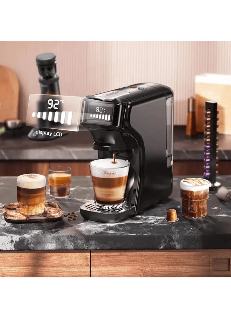 HiBrew H1B 6 IN 1 Coffee Machine Black - Image 3