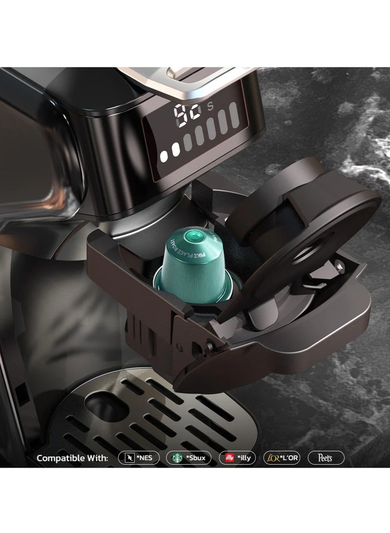 HiBrew H1B 6 IN 1 Coffee Machine Black - Image 4