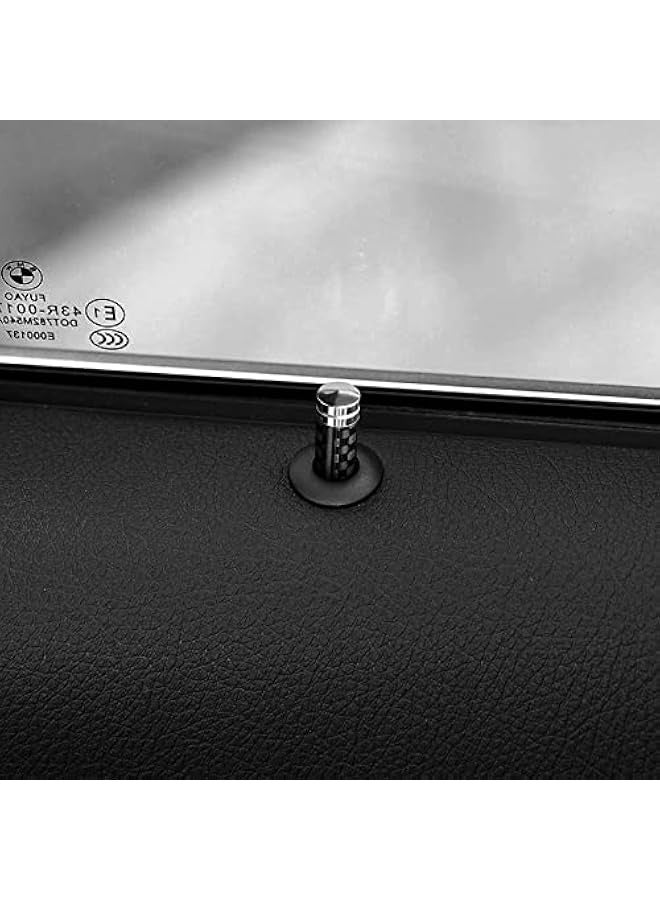 Starwell 4PCS Universal Door Lock Pin Cover Carbon Fiber Hard Durable Flame Retardant Corrosion Resistant Car Interior Accessories Door Bolt Lock Pin Knob Set (Black) - Image 5