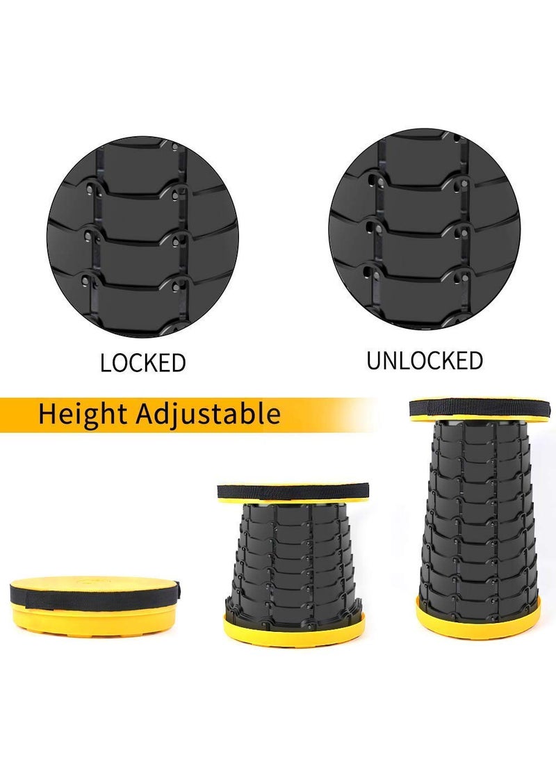 SPIRITUAL HOUSE SPIRITUAL HOUSE Plastic Compact Stool for The Sitting Indoor and Outdoor Portable HeightAdjustable Compact Stool MultiPurpose Folding Stool  - Image 3