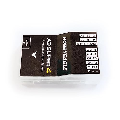 VilogaRC A3 Super4 Hobbyeagle Flight Controller 6-Axis Gyro Stabilizer Full Set with Program Card for Fixed Wing RC Airplane FPV Aircraft Models (A3 Super4 Basic Set) - Image 2