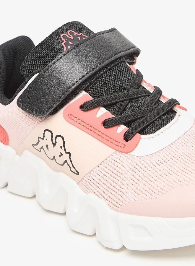 كابا Girls' Textured Sports Shoes with Hook and Loop Closure