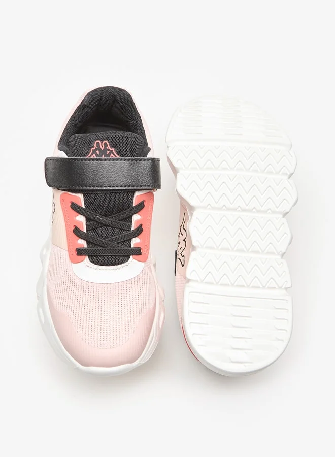 كابا Girls' Textured Sports Shoes with Hook and Loop Closure