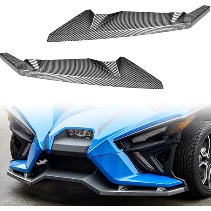 ريحني واقيات الأجنحة الأمامية لحمايات الجناح 20202024 من ألياف الكربون لقطع جانبية تصادم لملحقات بولاريس سلينغشوت 20152024 - Image 2