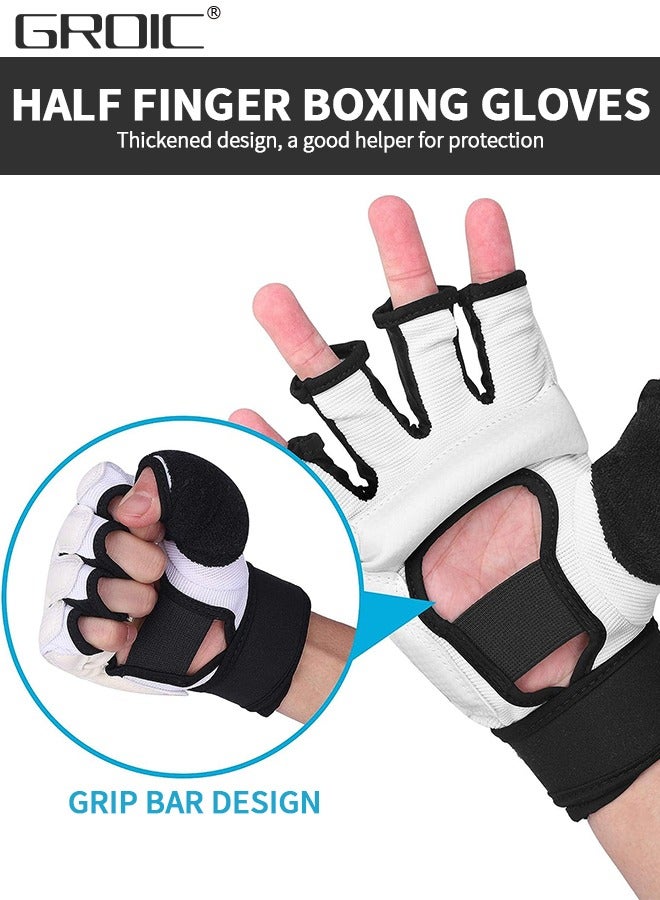 GROIC Taekwondo Sparring Gear Foot Protector Karate Boxing Sparring Foot Guard, Martial Arts Protective Foot Gear for Kung Fu Punch Bag Kickboxing MMA Training  - Image 2