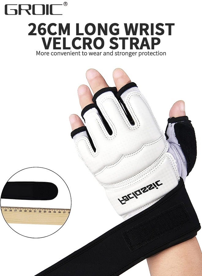 GROIC Taekwondo Sparring Gear Foot Protector Karate Boxing Sparring Foot Guard, Martial Arts Protective Foot Gear for Kung Fu Punch Bag Kickboxing MMA Training  - Image 4