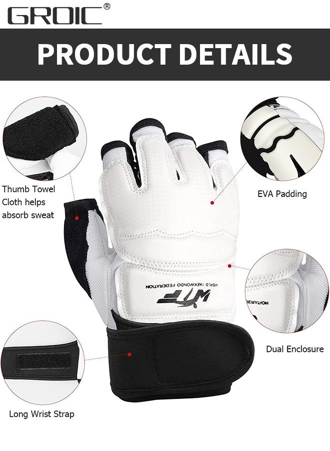 GROIC Taekwondo Sparring Gear Foot Protector Karate Boxing Sparring Foot Guard, Martial Arts Protective Foot Gear for Kung Fu Punch Bag Kickboxing MMA Training  - Image 3