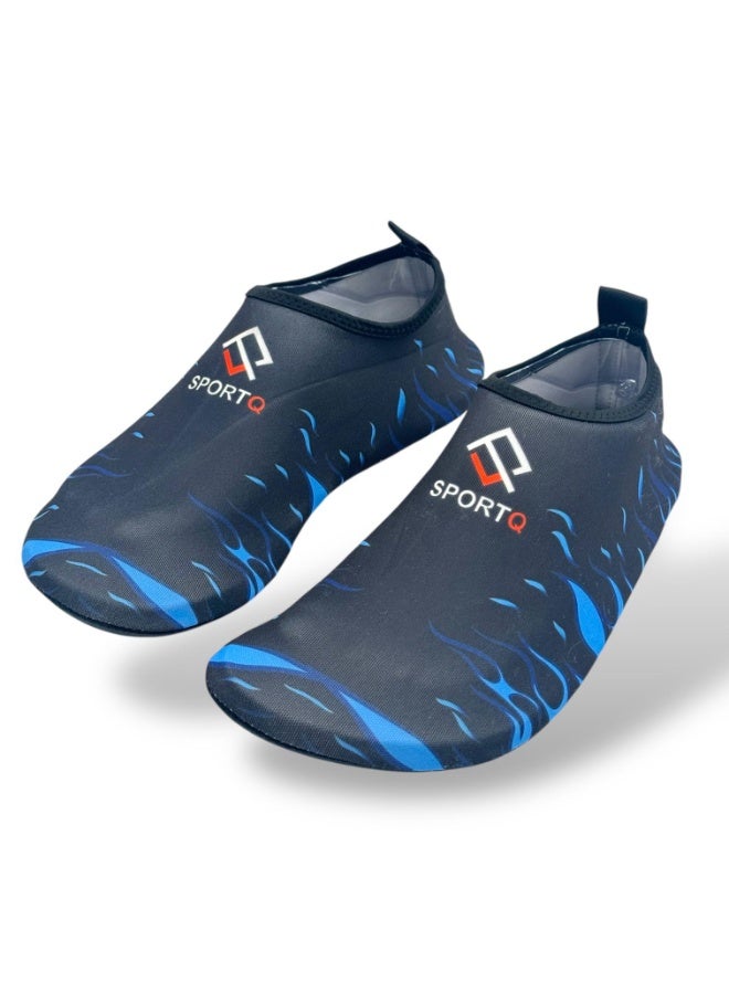 SportQ SportQ® Easy-to-Wear Beach Sandals for Kids, Men & Women Comfortable, Flexible Sole for Protection from Rocks and Hot Sand Quick-Drying Water Shoes for Swimming, Snorkeling, Surfing, Kayaking, Beach, Walking & Yoga  - Image 1