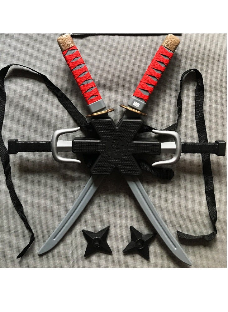 General Ninja Backpack Weapons Deadpool Knife Sword for Children Katana   Theme Party Decoration Costume Cosplay Accessories  - Image 2