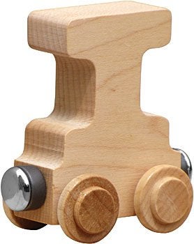 Maple Landmark NameTrains Clear Finish Letter Car - Made in USA (I) - Image 2