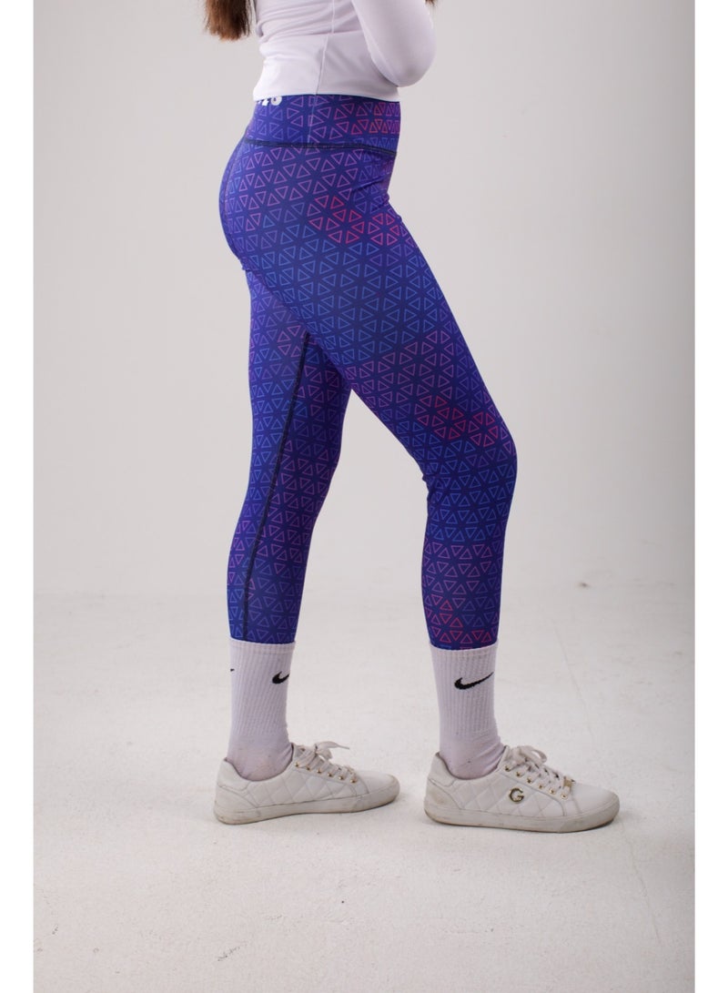 Women’s Sports Leggings – High Waist Lycra Gym & Yoga Pants, Breathable Stretch Fitness Tights, Printed Activewear for Running & Workout - Image 2
