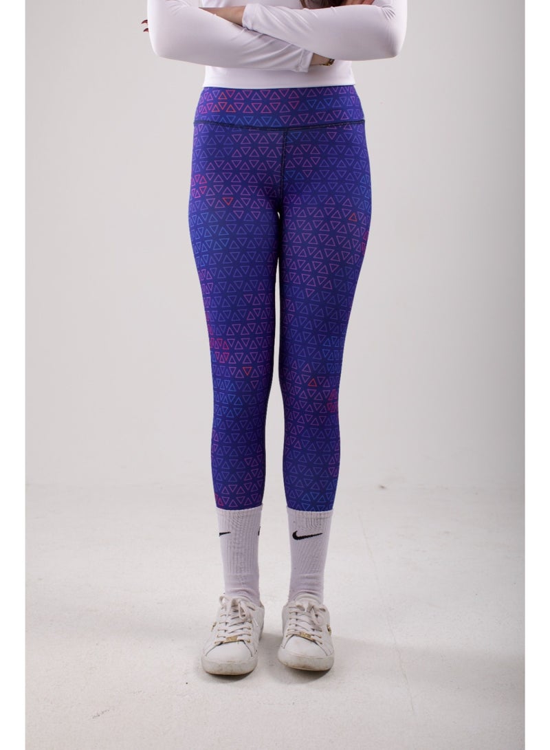 Women’s Sports Leggings – High Waist Lycra Gym & Yoga Pants, Breathable Stretch Fitness Tights, Printed Activewear for Running & Workout - Image 1