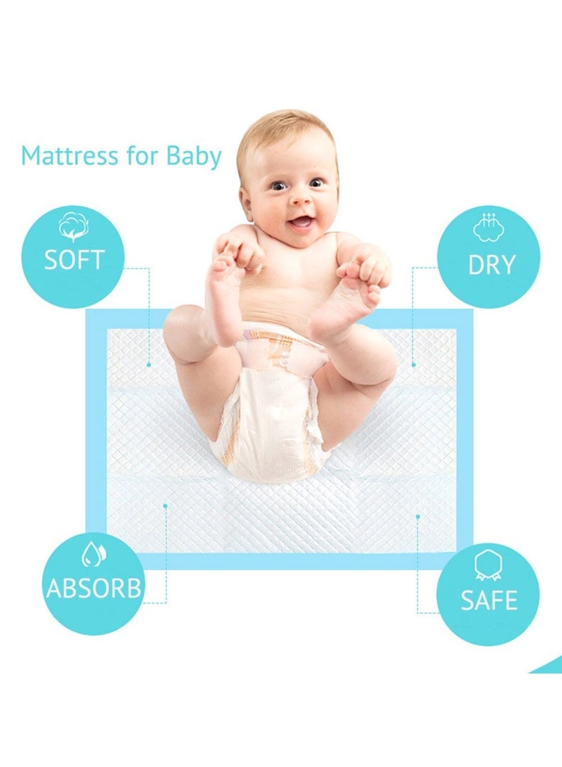 تشو داي 30 قطعة من وسادات السرير للاستخدام مرة واحدة لسلس البول، مقاومة للتسرب، مقاومة للانزلاق، واقي وسادة التبول يمتص 8 أكواب، حماية ناعمة للمرتبة، Chux لسلس البول، التبول اللاإرادي للبالغين وكبار السن والأطفال - Image 2