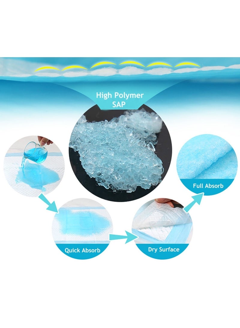 تشو داي 30 قطعة من وسادات السرير للاستخدام مرة واحدة لسلس البول، مقاومة للتسرب، مقاومة للانزلاق، واقي وسادة التبول يمتص 8 أكواب، حماية ناعمة للمرتبة، Chux لسلس البول، التبول اللاإرادي للبالغين وكبار السن والأطفال - Image 5