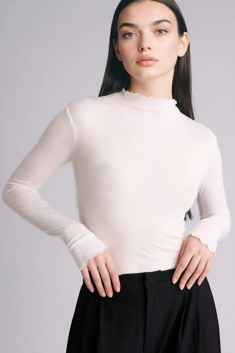 DeFacto Slim Fit Ribbed T-shirt