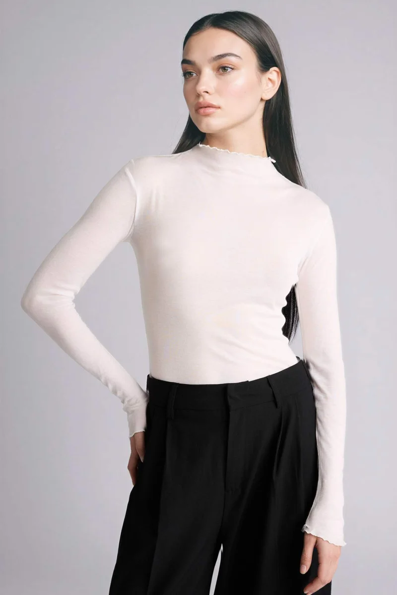 DeFacto Slim Fit Ribbed T-shirt