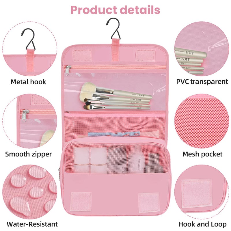 BAGAIL 10 Set Packing Cubes Various Sizes Packing Organizer for Travel Accessories Luggage Carry On Suitcase-Pink - Image 4