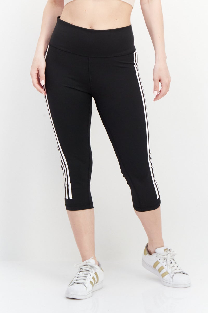Adidas Women Sportswear Fit Training Leggings, Black Combo - Image 1