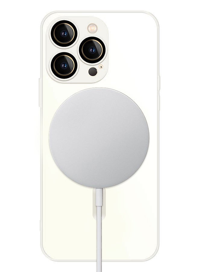 CATANES iphone 13 Pro Max Case and Cover With MagSafe Built-in High-Grade Material White - Image 3