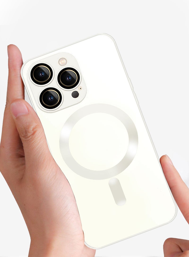 CATANES iphone 13 Pro Max Case and Cover With MagSafe Built-in High-Grade Material White - Image 5