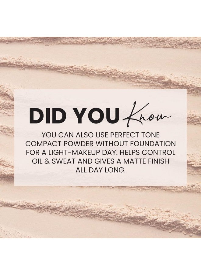 كالرسينس بودرة مضغوطة Coloressence Perfect Tone مع منفاخ تطبيق مجاني | بودرة تثبيت المكياج غير اللامعة | بودرة الوجه للتحكم في الزيوت | خفيفة الوزن | قابلة للبناء | مناسبة لجميع أنواع البشرة | داكن، 70 جم، بيج - Image 3