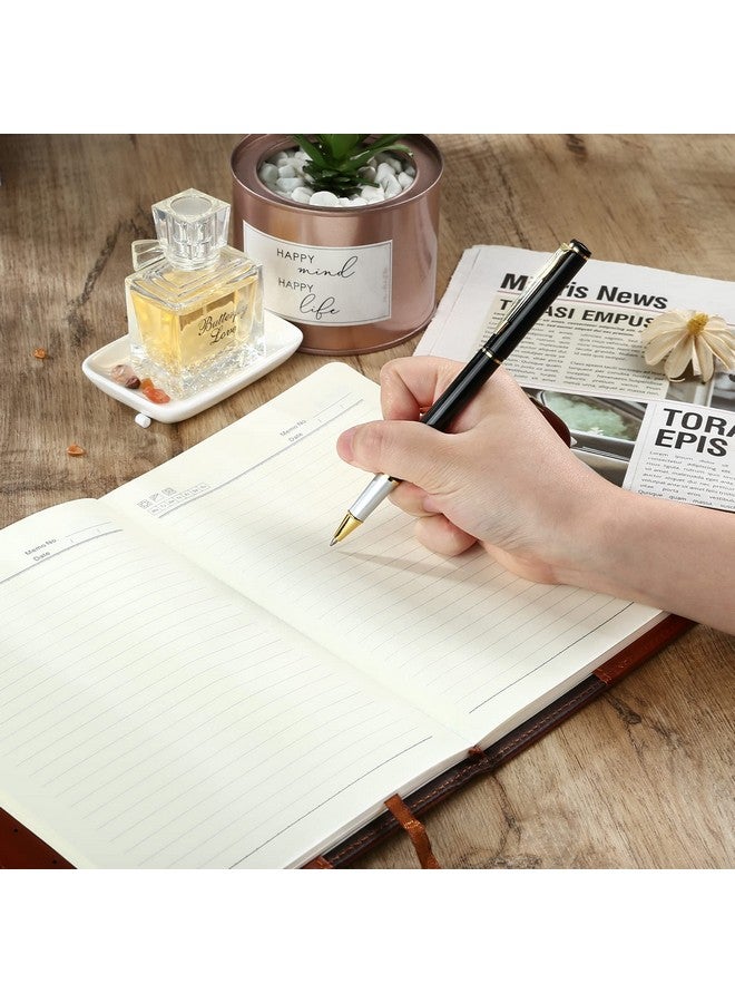 Kesote Diary With Lock, Refillable Journal With Lock Diary Organizer With Pen, Vintage Faux Leather A5 College Ruled Lined Pages Locking Journal Notebook - Image 5