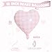 Biapian Pink White Checkered Heart Balloons 10 Pcs Light Pink Grid Heart Shape Balloon 18 Inch Lattice Foil Valentines Balloons for Kids Girls Birthday Wedding Valentines Bridal Baby Shower Party Decoration - Image 4