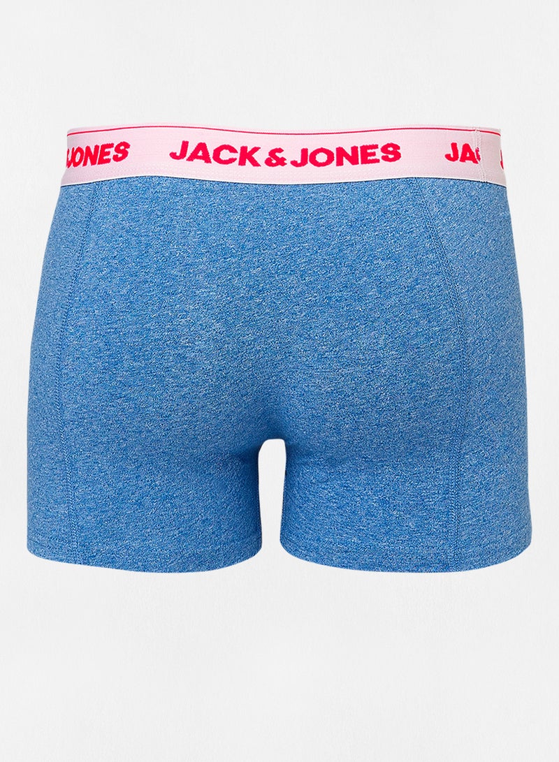 JACK & JONES Logo Band Melange Trunks (Pack of 3)  - Image 3