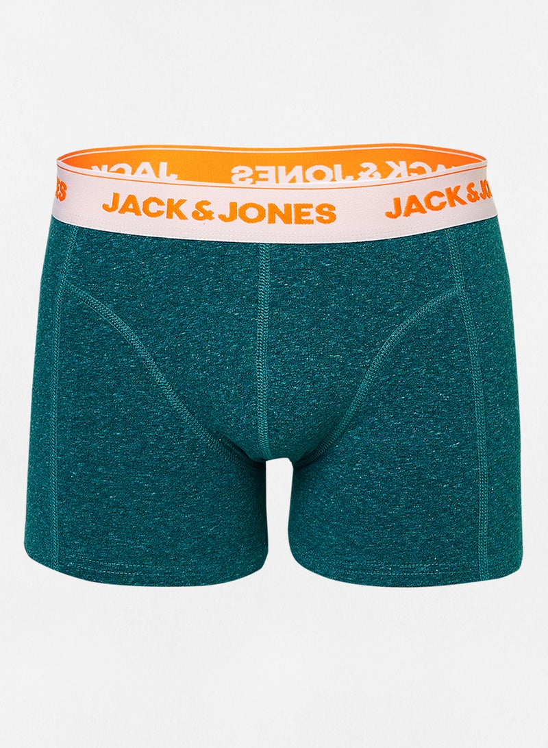 JACK & JONES Logo Band Melange Trunks (Pack of 3)  - Image 5