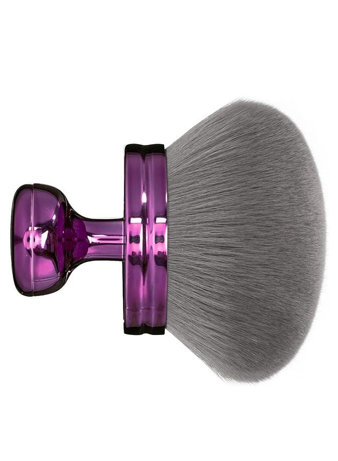 Large Body Makeup Brush for Self Tanner, Leg, Arm and Body Makeup, Bronzer Self Tan Applicator Oval Face, Wide Round Head Kabuki Brush for Application with Drawstring Bag, Purple - Image 1