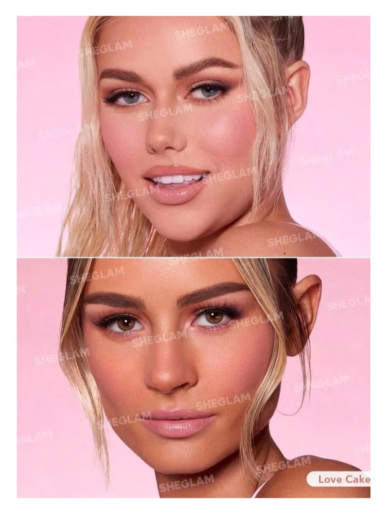 SHE Color Bloom Liquid Blush Matte Finish-Love Cake  Gel Cream Blush  Long Lasting Non-Fading Highly Pigmented Lightweight Long Wear Smooth Blusher Love Cake - Image 2