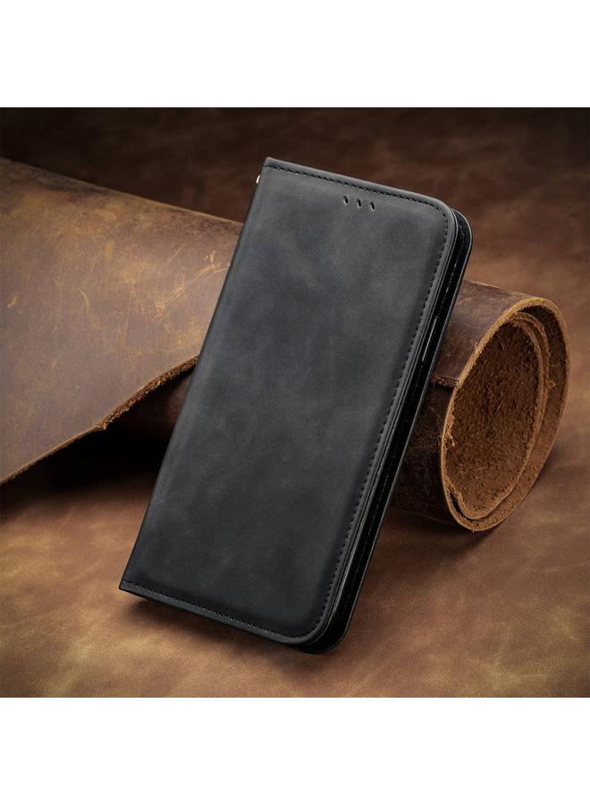 S-TOP Case For Realme 12+ Retro Skin Feel Magnetic Flip Leather Phone Case - Image 2