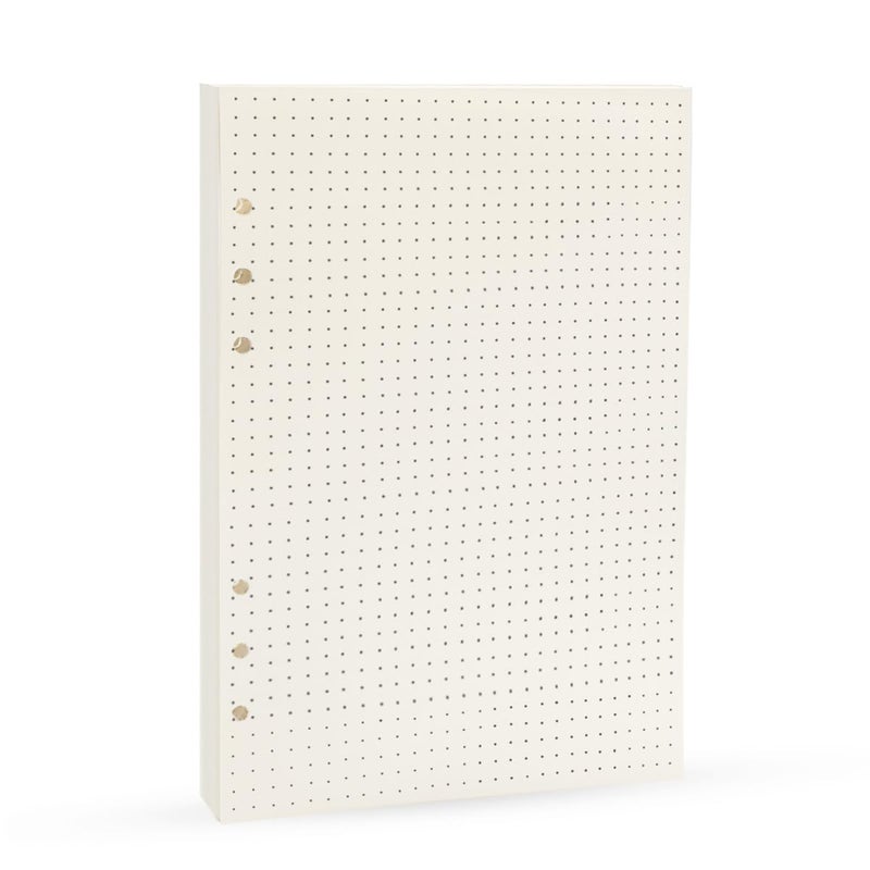 Harphia A5 Dot Planner Inserts, Spiral Notebook Refills, 6 Ring Binder Paper, Dotted Paper for Filofax (A5 5.59 x 8.27 inches, Dotmatrix)