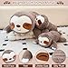 SQEQE Weighted Stuffed Animals Sloth Plush Weighted Sloth Stuffed Animals Plushies Soft Pillow Toy for Kids Adults Valentines Gifts Birthday Presents 138 Inch 17 Lbs - Image 4