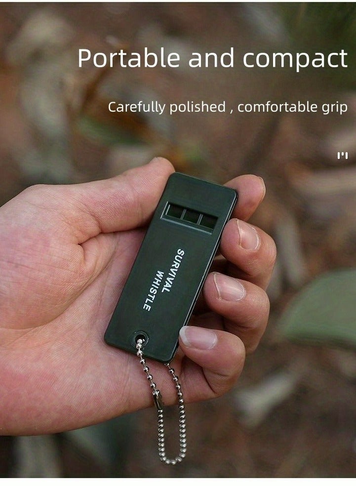 Generic 1Pack Tri-Band Outdoor Survival Whistle -Perfect Camping & Emergency Whistle for Backpacking,Outdoor Camping Hiking, Boating, Hunting, Fishing,Kids Rescue Signaling  - Image 1