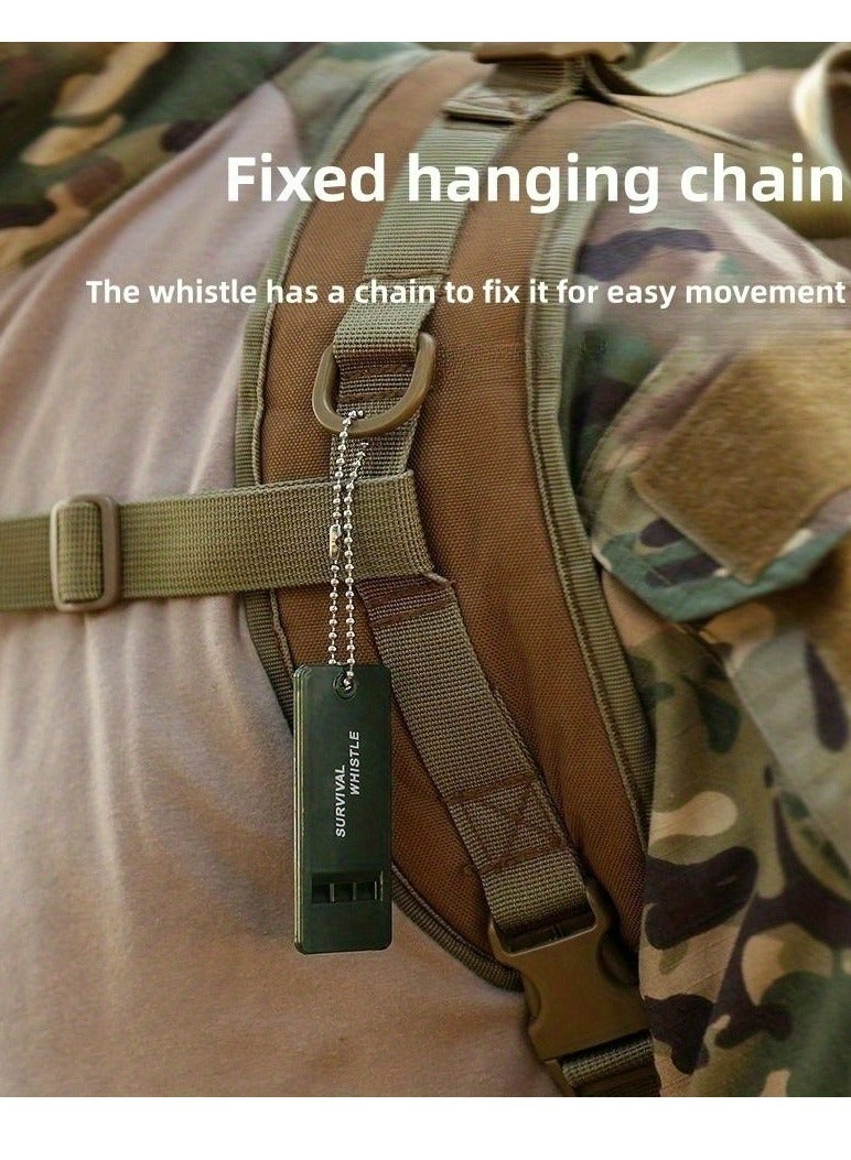 Generic 1Pack Tri-Band Outdoor Survival Whistle -Perfect Camping & Emergency Whistle for Backpacking,Outdoor Camping Hiking, Boating, Hunting, Fishing,Kids Rescue Signaling  - Image 3