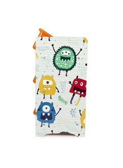 Home Canvas Home Canvas Crazy Monster Toy Storage 3Bins Organizer For Kids Play Room, Multicolor  - Image 2
